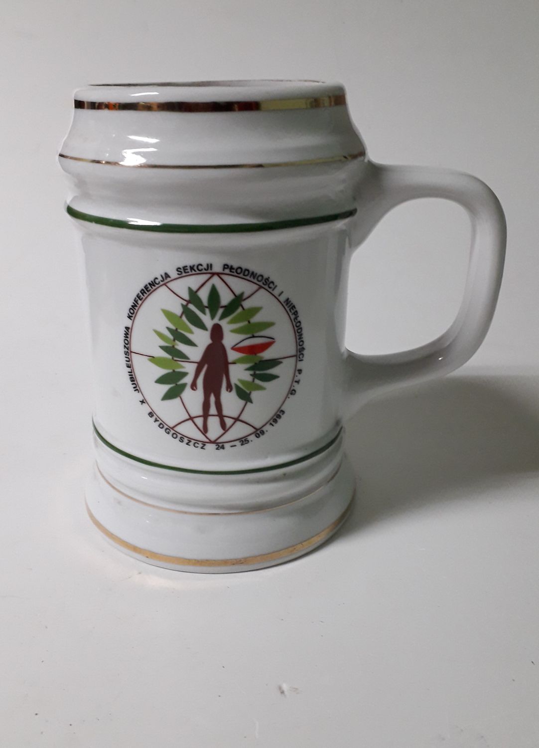 Kufel ceramiczny okolicznościowy Sygnatura Chodzież 1993 rok