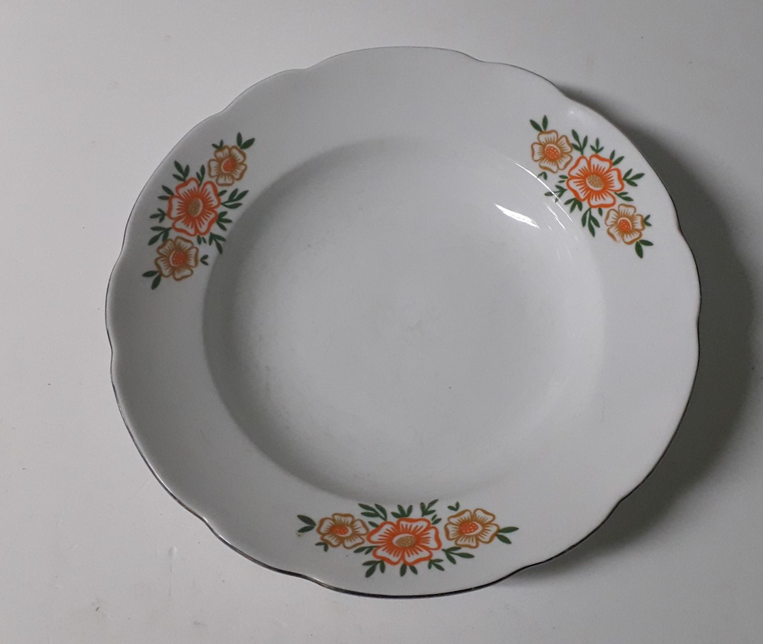 Talerz porcelana Ćmielów - głęboki sygnowany