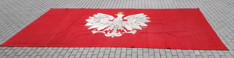 Orzeł - Urzędowy Gobelin z godłem Polski PRL 430x232 cm