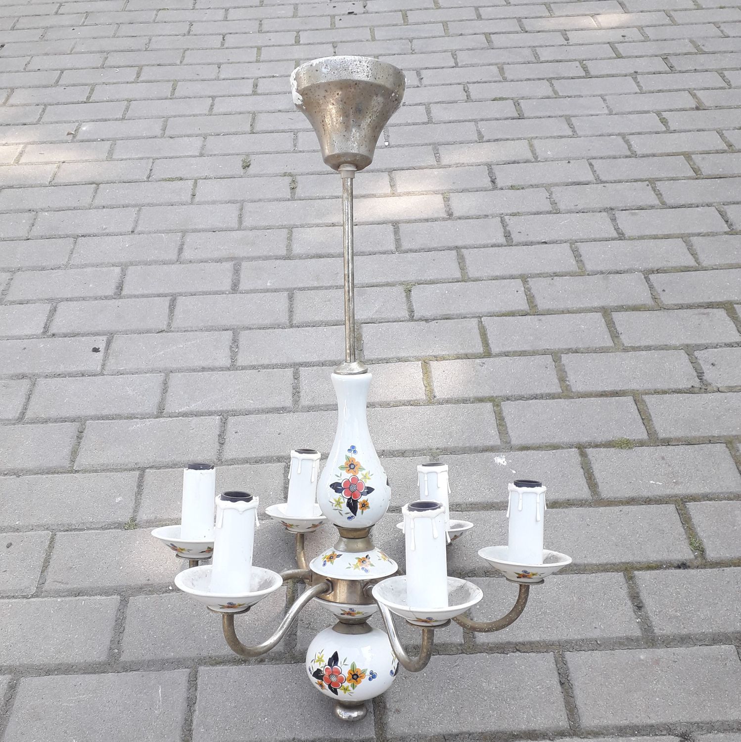 Używana lampa Żyrandol z lat 60/70
