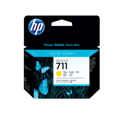 HP 711 3-pack 29-ml Yellow Ink Cartridges