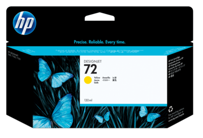 HP-72 130-ml Yellow DesignJet Ink Cartridge