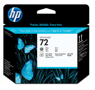 HP 72 Gray and Photo Black DesignJet Printhead