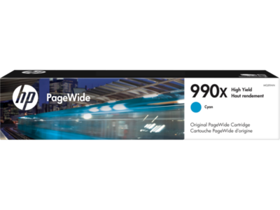 HP 990X High-Yield Cyan PageWide Ink Cartridge