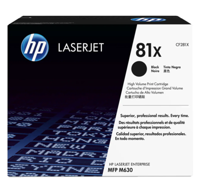 HP 81X Black HY OEM LaserJet Toner Cartridge