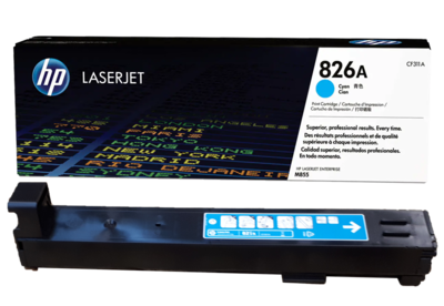 HP 826A Cyan OEM LaserJet Toner Cartridge