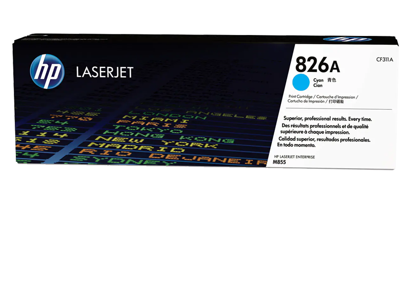 HP 826A Cyan OEM LaserJet Toner Cartridge