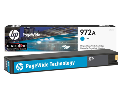 HP 972A Cyan OEM PageWide Ink Cartridge