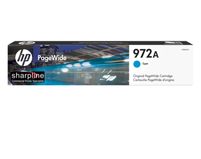 HP 972A Cyan OEM PageWide Ink Cartridge