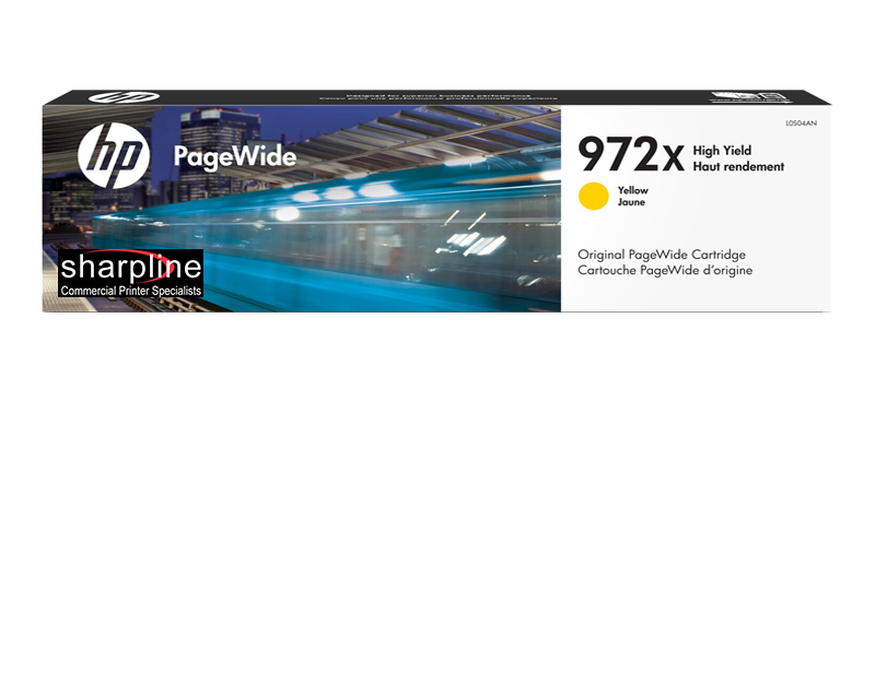 HP 972X Yellow High-Yield OEM PageWide Ink Cartridge