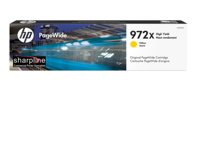 HP 972X Yellow High-Yield OEM PageWide Ink Cartridge