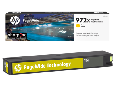 HP 972X Yellow High-Yield OEM PageWide Ink Cartridge