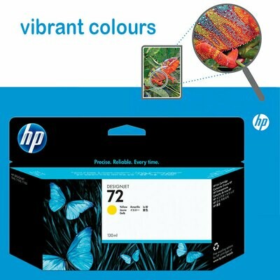 HP-72 130-ml Yellow DesignJet Ink Cartridge