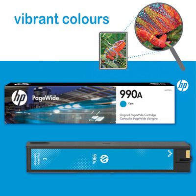 HP 990A Cyan Original PageWide Ink Cartridge