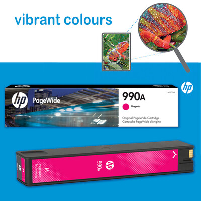 HP 990A Magenta Original PageWide  Ink Cartridge