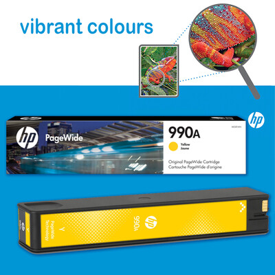 HP 990A Yellow Original PageWide Ink Cartridge