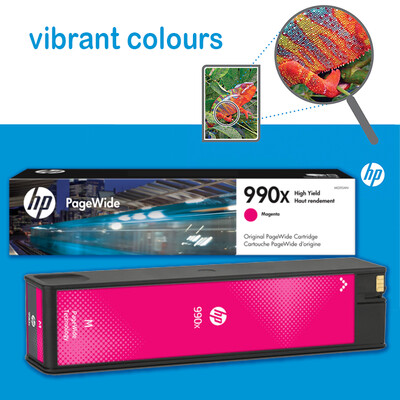 HP 990X High-Yield Magenta PageWide Ink Cartridge