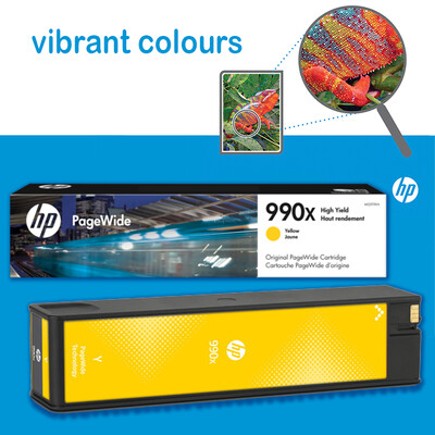 HP 990X High-Yield Yellow PageWide Ink Cartridge