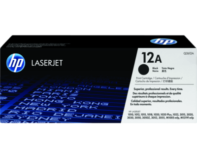 HP 12A OEM Black Toner Cartridge
