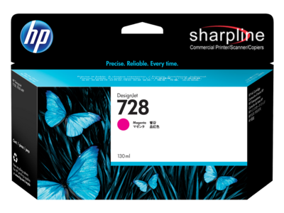 HP 728 130-ml Magenta DesignJet Ink Cartridge