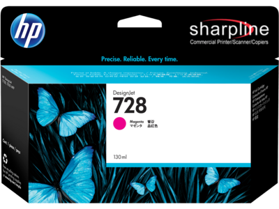 HP 728 130-ml Magenta DesignJet Ink Cartridge