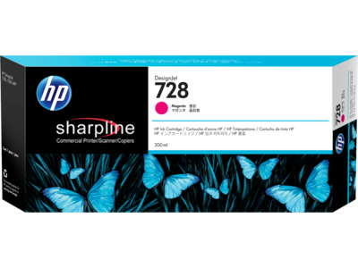 HP 728 300-ml Magenta DesignJet Ink Cartridge