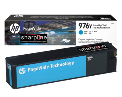 HP 976Y Cyan Extra-High-Yield PageWide Ink Cartridge