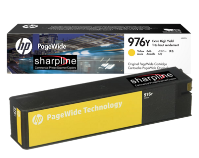 HP 976Y Yellow Extra-High-Yield OEM PageWide Ink Cartridge