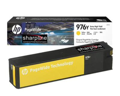 HP 976Y Yellow Extra-High-Yield OEM PageWide Ink Cartridge