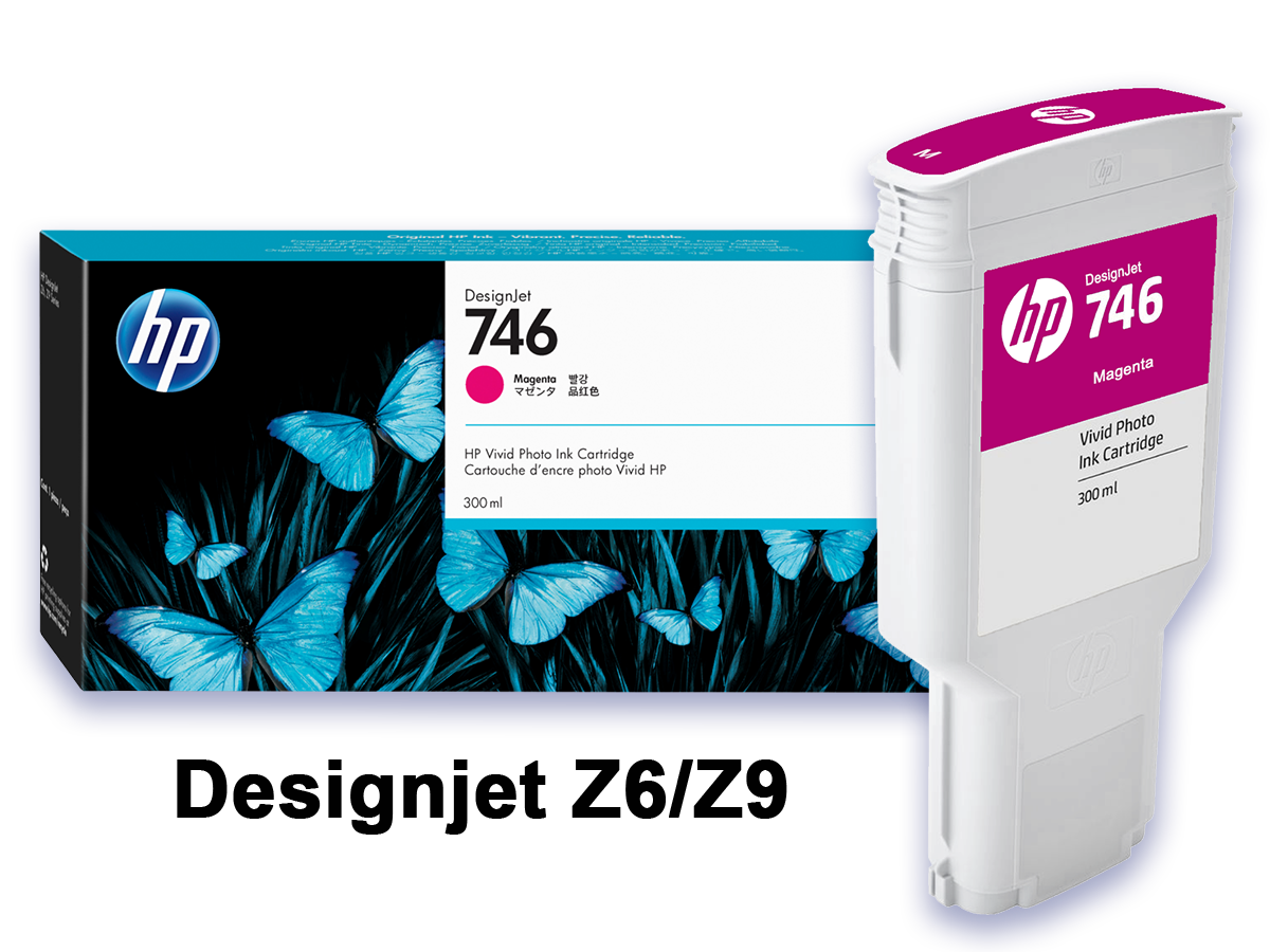 HP 746  Magenta DesignJet 300-ml Ink Cartridge