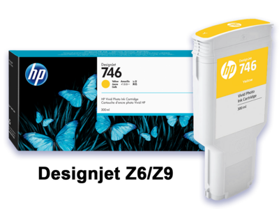 HP 746 Yellow DesignJet 300-ml Ink Cartridge