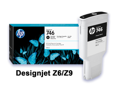 HP 746 Photo Black DesignJet 300-ml Ink Cartridge