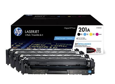 HP 201A OEM CMYK Laserjet Toner Cartridges Set