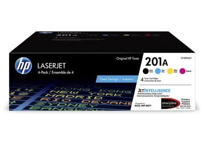 HP 201A OEM CMYK Laserjet Toner Cartridges Set