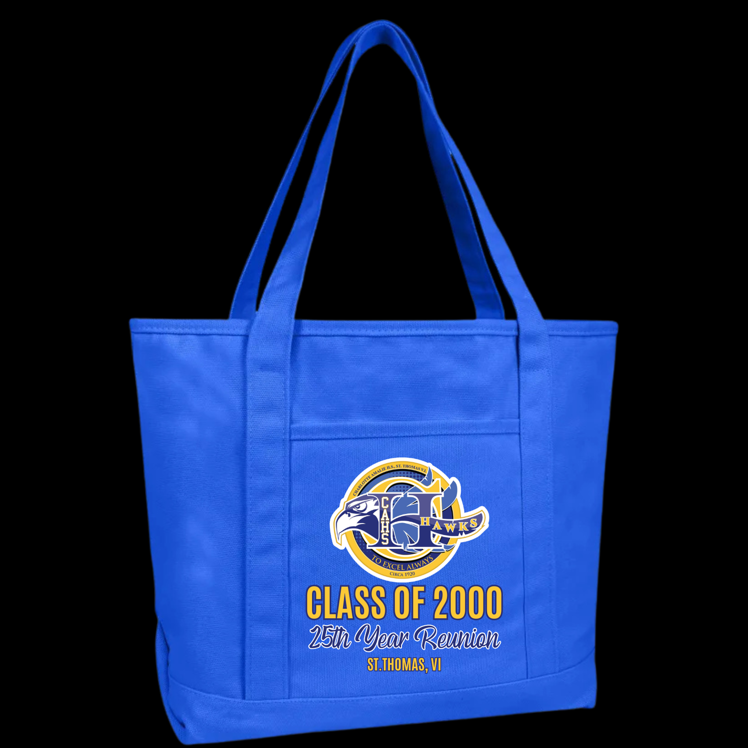 Royal Blue 22" Canvas Tote