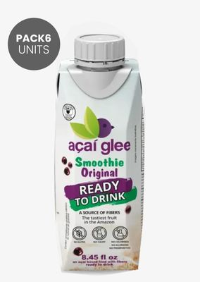 Pack 6 units | Açaí Glee Smoothie Ready to Drink 8.45 fl oz (250 ml)