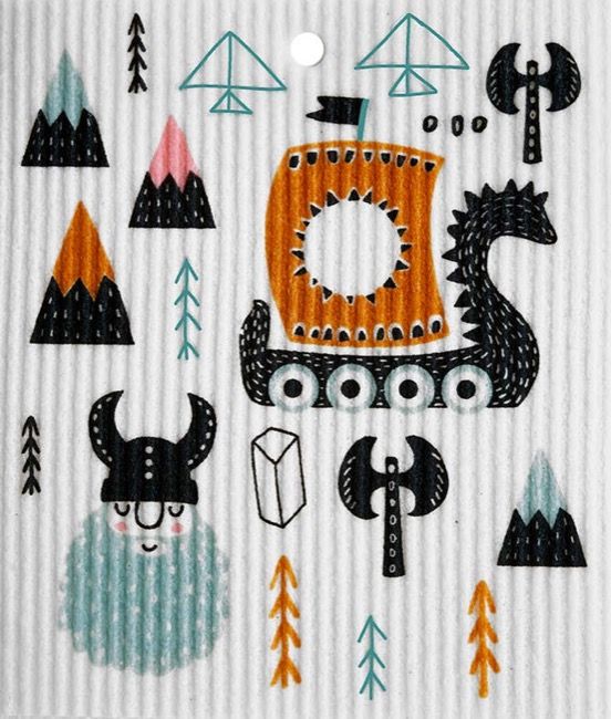Talla Imports - Viking Theme Swedish Wash Towel
