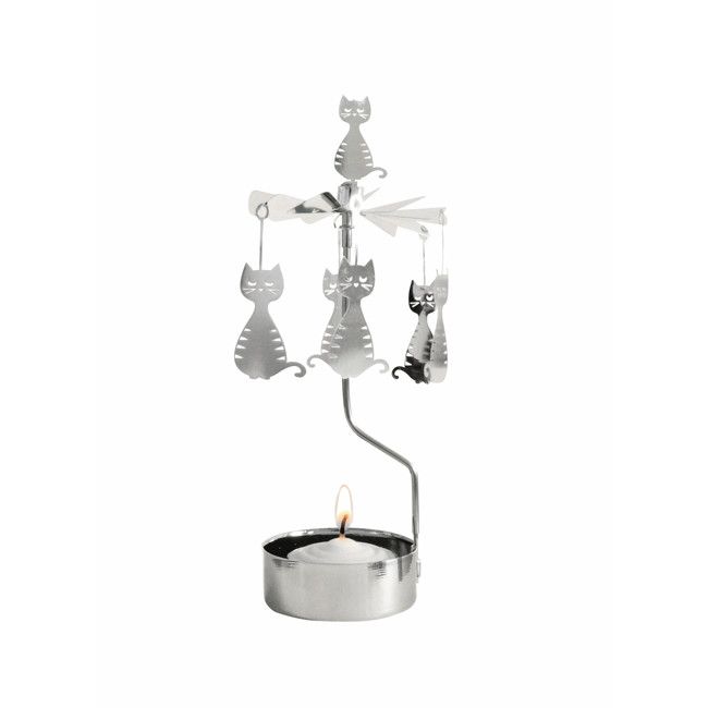 Rotary Candleholder, Dodgy Cat