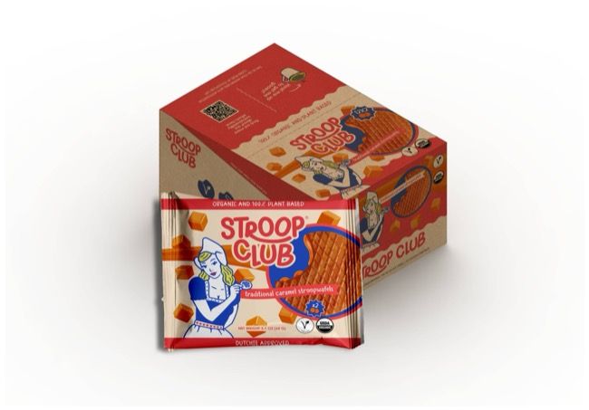 Traditional Caramel Organic and Plant-Based Stroopwafel, 2 pk.