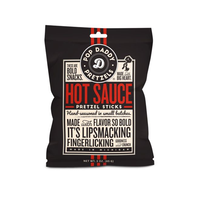 Hot Sauce Seasoned Pretzels-Snack Bag
