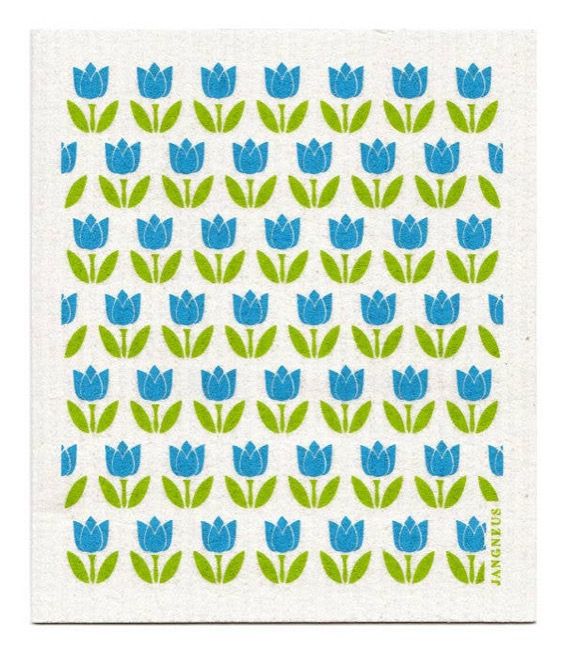 Jangneus - Swedish Dishcloth - Tulip Small - Turquoise Turquoise