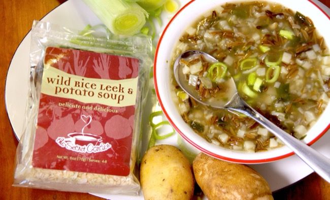 Leek &amp; Potato Wild Rice Soup