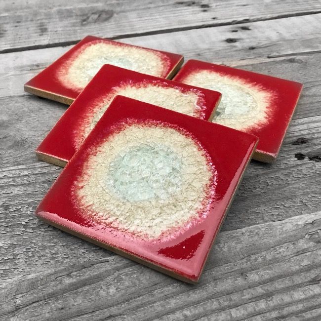 Square Coaster - Hot Tamale - Individual Coaster | Dock 6 Pottery