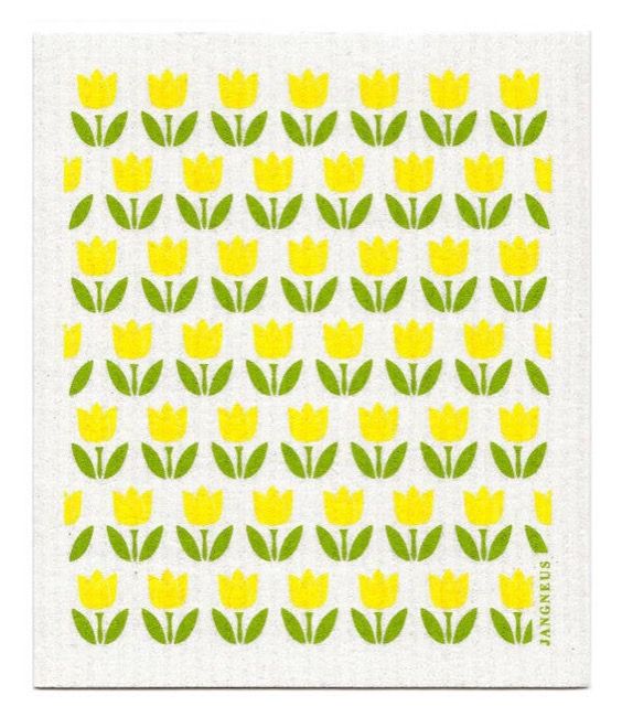 Jangneus - Swedish Dishcloth - Tulip Small - Yellow Yellow