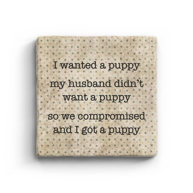 Puppy - Marble Coaster