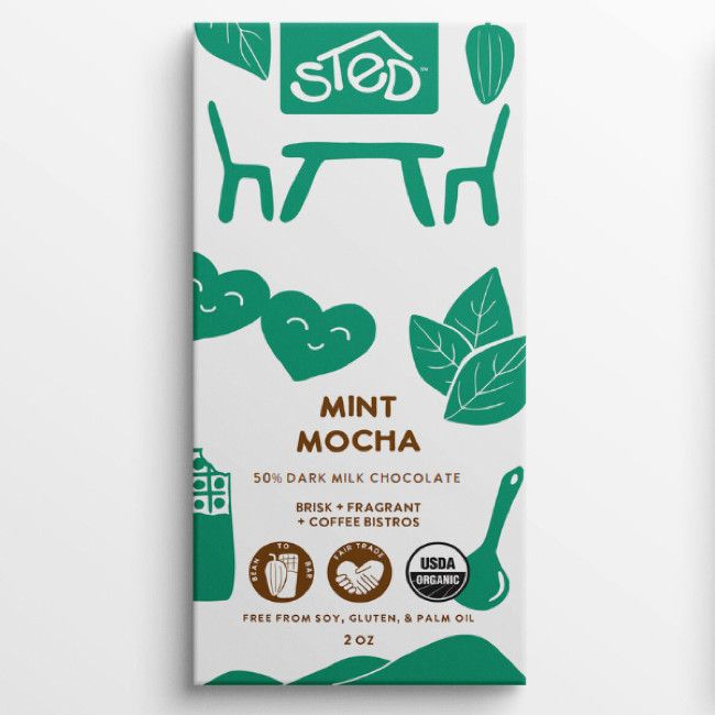 Mint Mocha Chocolate Bar Large- 2 oz