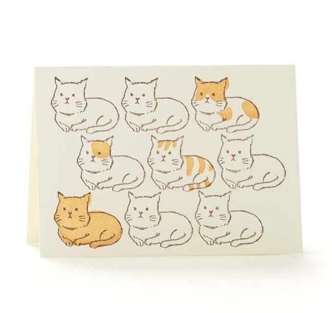 Cats Notecard - Set of 6