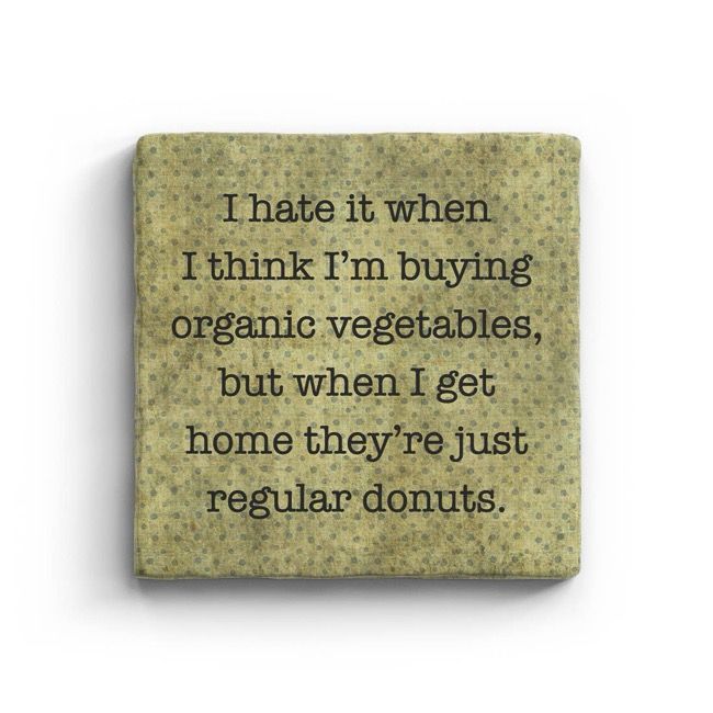 Organic Vegetables - Marble Coaster