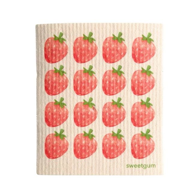 Strawberries Swedish Dishcloth