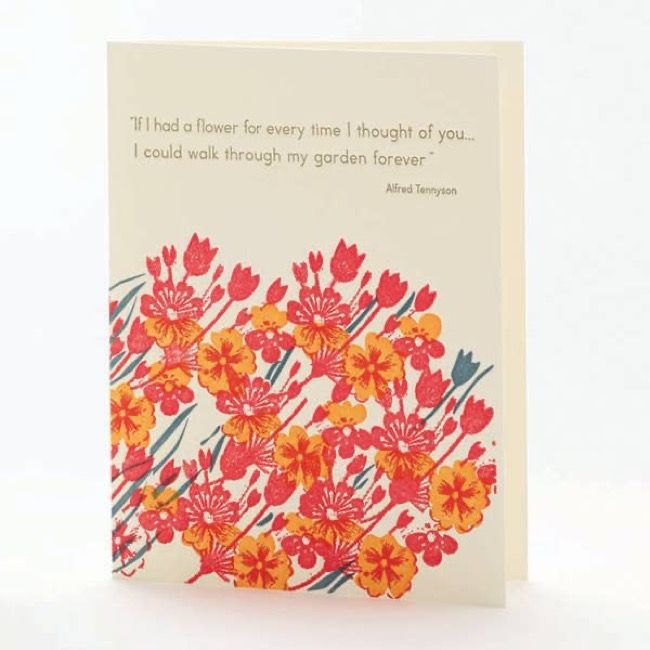 If I Had a Flower Notecard